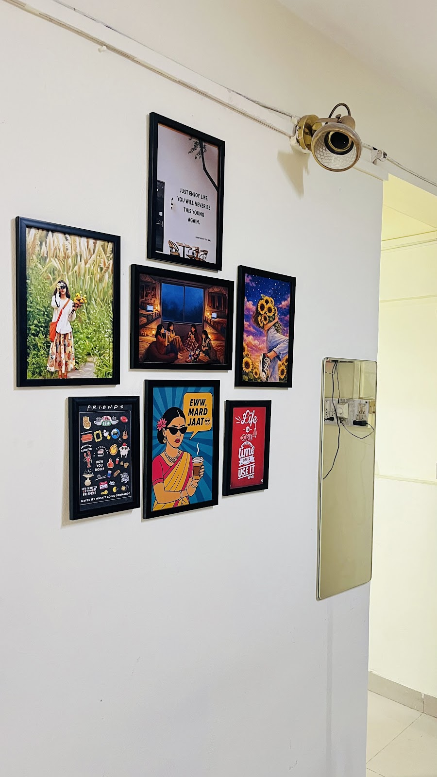 Hallway Wall Art Frames & Full Length Mirror